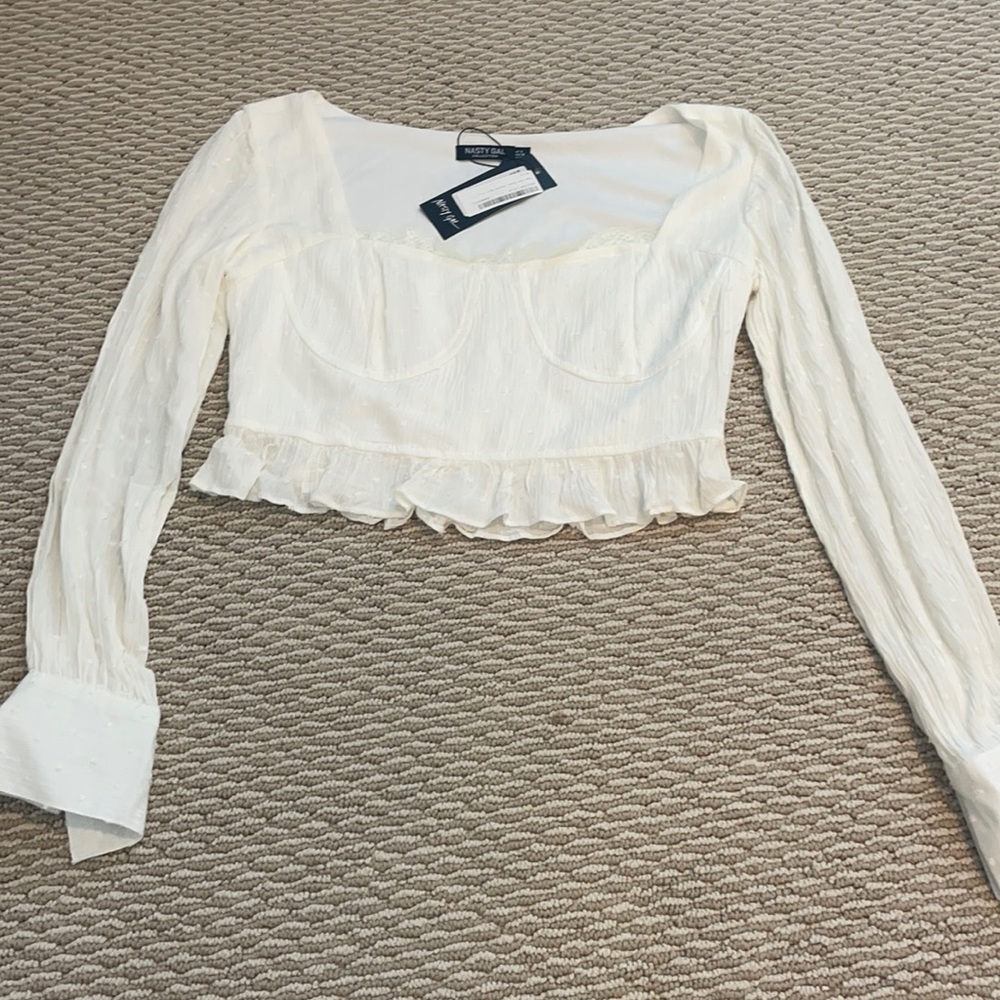 White corset style top